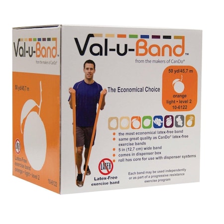 Val-U-Band Latex Free Band, 50 Yard - Orange Val-u-Band-10-6122